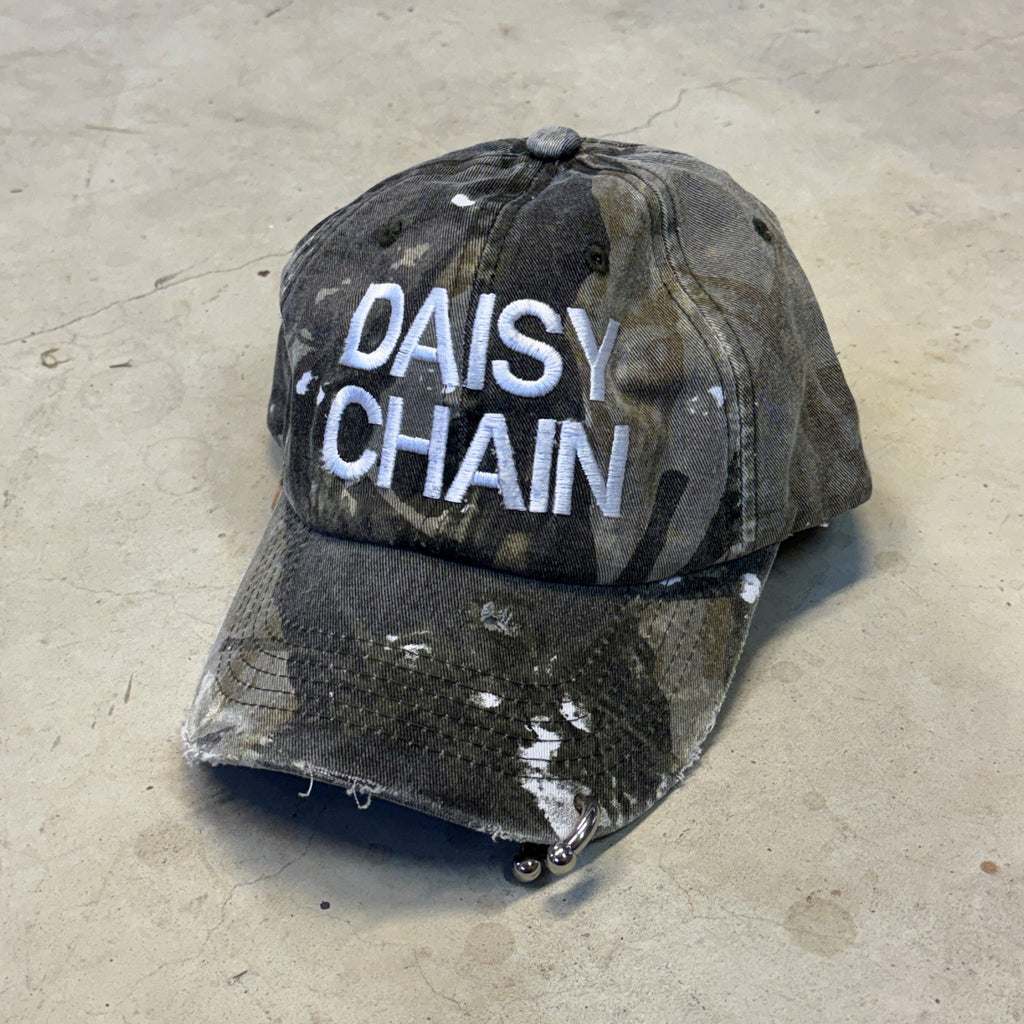 daisy chain distressed cap