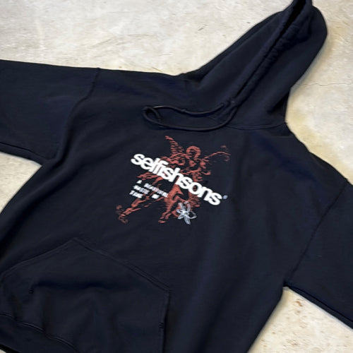 distressed selfish hoodie