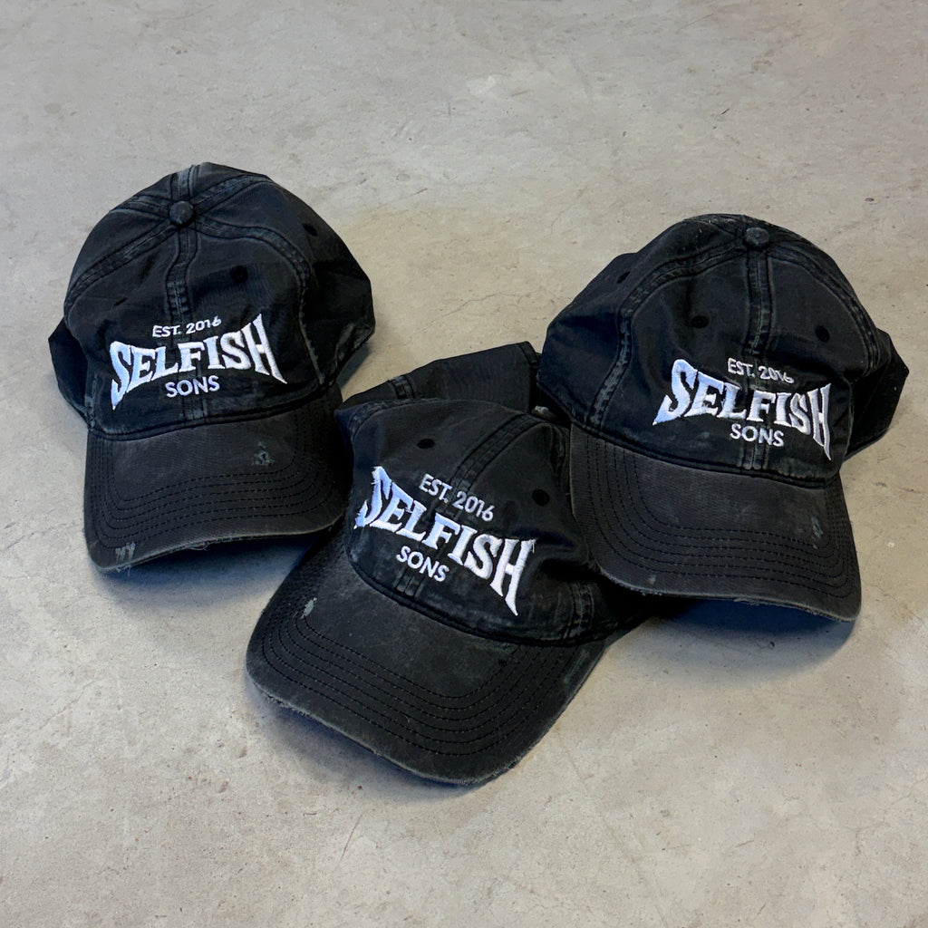 selfish distressed cap