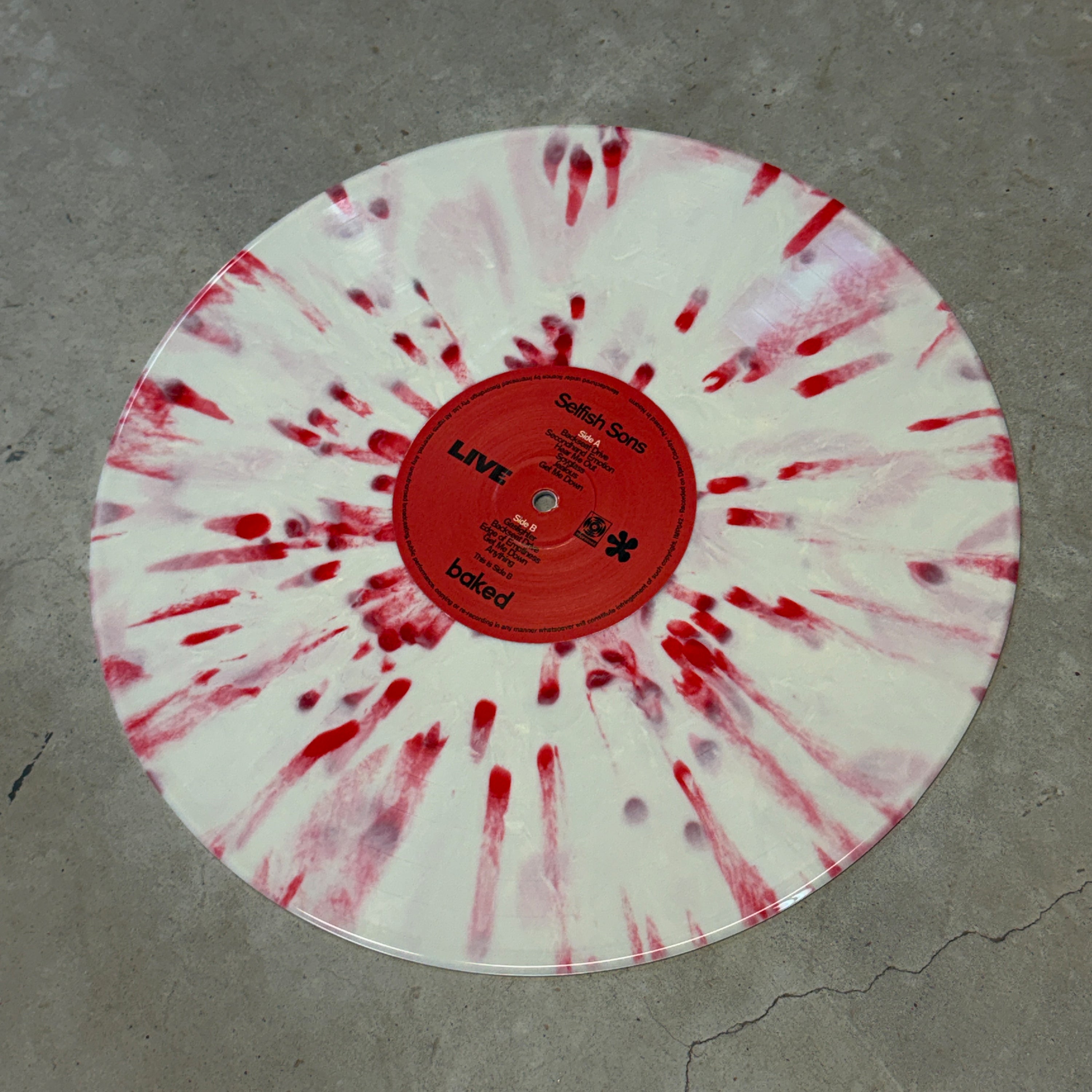 selfish sons live vinyl *splatter edition*